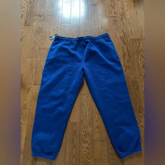 Men's Blue Sweatpants with Drawstring - - Picture 9 of 9